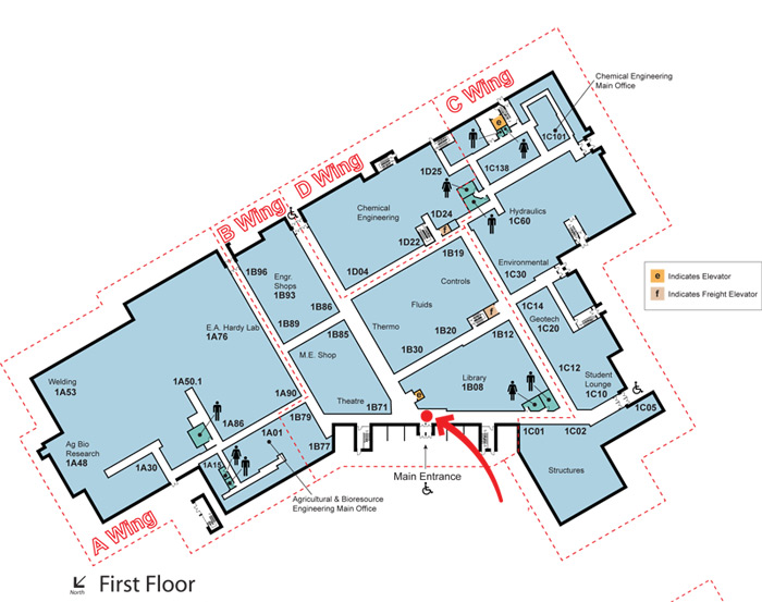 U Of S Map Building Hours & Maps - College Of Engineering | University Of Saskatchewan