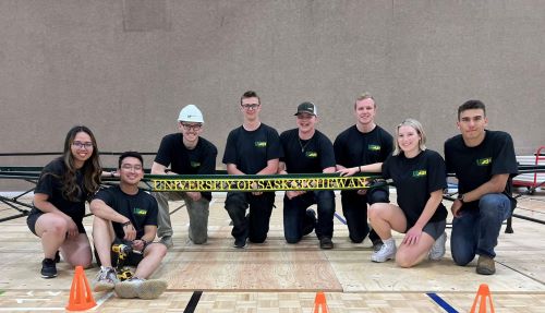 The USask Bridge Team in Sherbrooke, Que.  (Photo: Submitted)